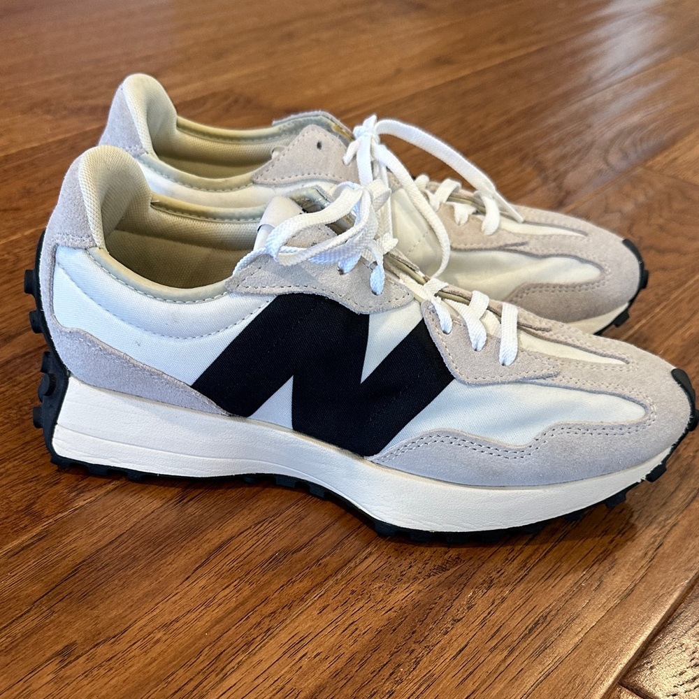 New Balance White and Gray Athletic Shoes